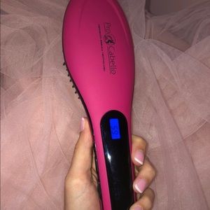 Pink hair iron